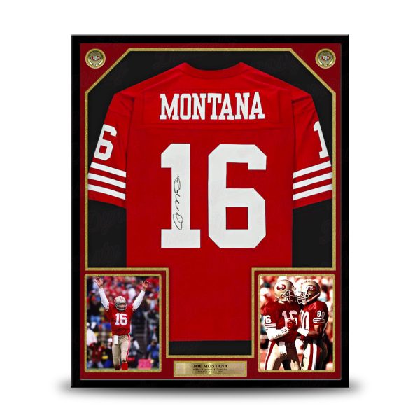 Joe Montana San Francisco 49ers Autographed Framed Football Jersey For Discount