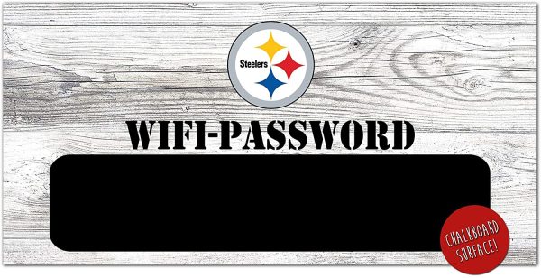 Pittsburgh Steelers Wifi Password 6  x 12  Wood Sign Online Sale