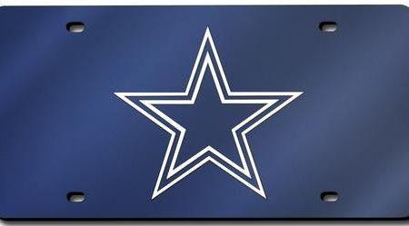 Dallas Cowboys NFL Laser Cut License Plate (Navy) Supply