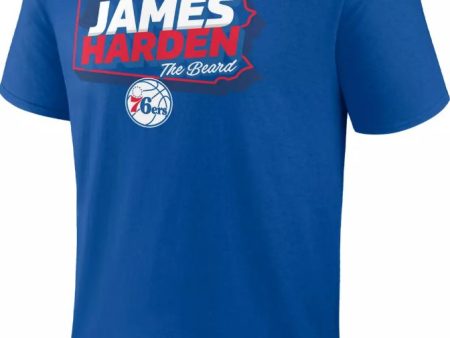 James Harden Hometown Philadelphia 76ers Royal Blue T-Shirt on Sale