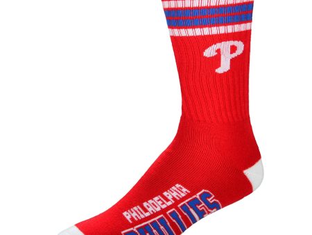 Philadelphia Phillies Men s 4 Stripe Deuce Socks on Sale