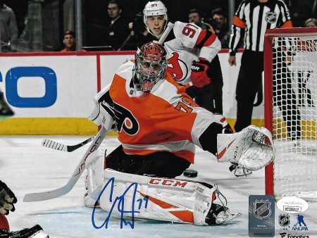 Carter Hart Philadelphia Flyers First Career Shutout Autographed NHL Hockey Photo For Sale