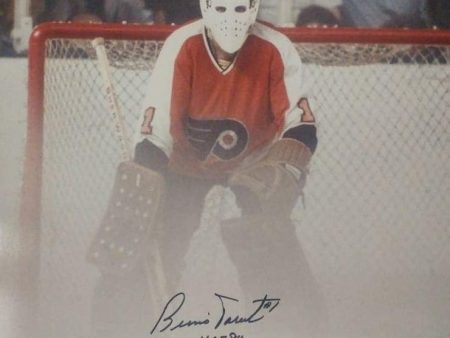 Bernie Parent Fog Game Philadelphia Flyers Autographed 16  x 20  Hockey Photo Inscribed Hall of Fame Discount