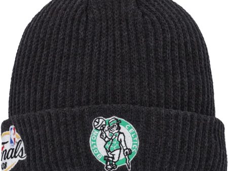 Boston Celtics Mitchell & Ness Black Hardwood Classics 2008 NBA Finals Short Stuff Cuffed Knit Hat Online now