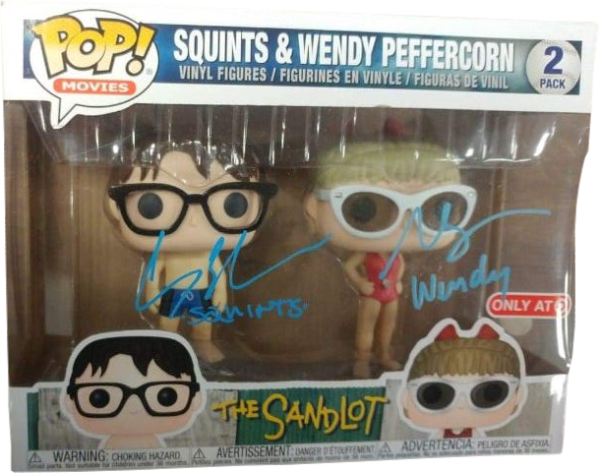 The Sandlot Chauncey Leoparcii (Squints) & Marley Shelton (Wendy Peffercorn) Autographed Funko Pops Online Hot Sale