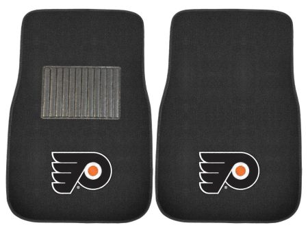 Philadelphia Flyers NHL Hockey 2 Piece Embroidered Car Mat Set For Discount