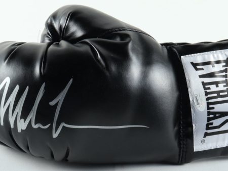 Mike Tyson Autographed Everlast Black Boxing Glove Supply