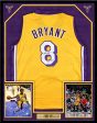 Kobe Bryant Los Angeles Lakers Autographed Framed Basketball Jersey Collage For Sale