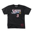 Allen Iverson Philadelphia 76ers Mitchell & Ness 1997 Name & Number T-Shirt Supply