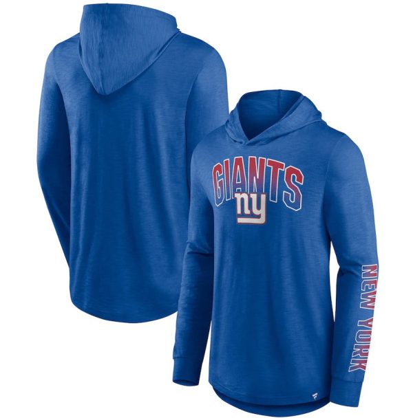 New York Giants Front Runner Pullover Hoodie - Royal on Sale