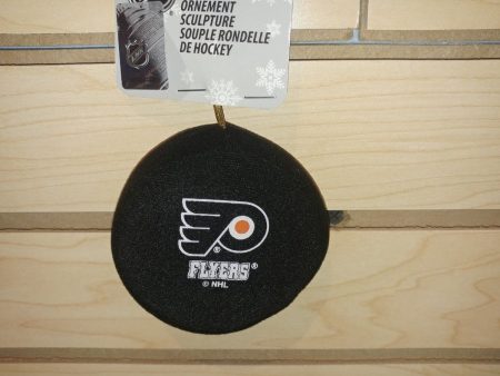 Philadelphia Flyers Plush Hockey Puck Ornament Online Sale