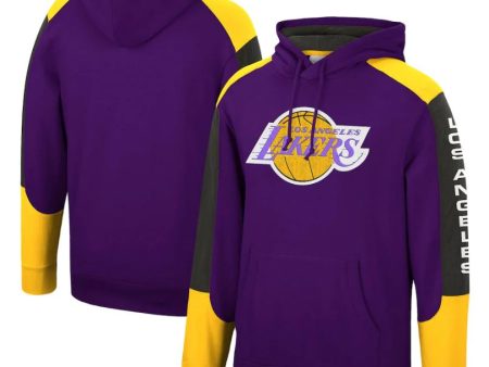 Los Angeles Lakers Mitchell & Ness Fusion Fleece Hoodie For Sale