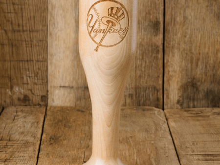 New York Yankees Wind Up Baseball Wood Wine Mug For Discount