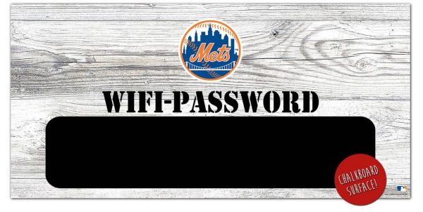 New York Mets Wifi Password 6  x 12  Wood Sign Online now