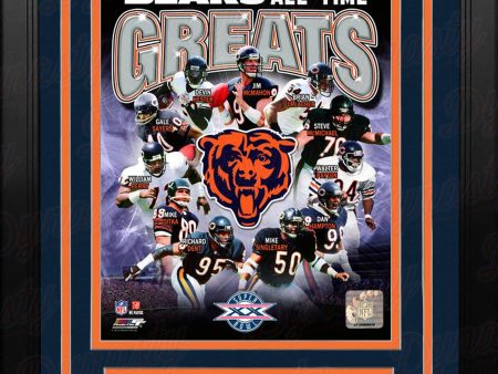 Chicago Bears All-Time Greats 8  x 10  Framed Football Photo Discount