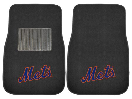 New York Mets MLB Baseball 2 Piece Embroidered Car Mat Set Cheap