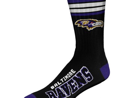 Baltimore Ravens Men s 4 Stripe Alternate Deuce Socks Online