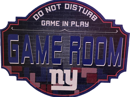 New York Giants 12  Game Room Wood Sign Cheap