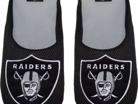 Las Vegas Raiders Big Logo Mesh Slide Slippers Online Hot Sale