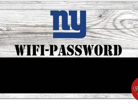 New York Giants Wifi Password 6  x 12  Wood Sign Cheap