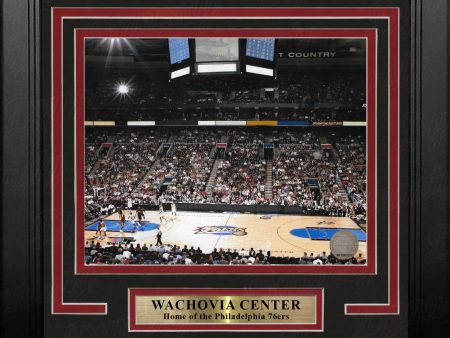 Philadelphia 76ers Wachovia Center 8  x 10  Framed Basketball Arena Photo For Sale