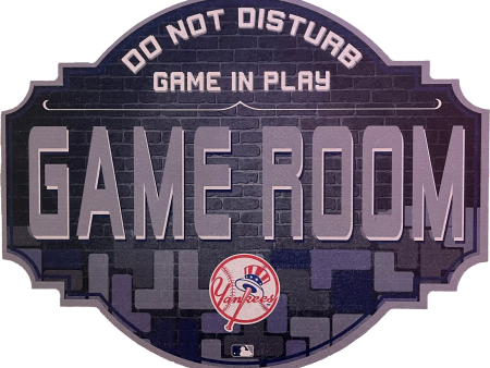 New York Yankees 12  Game Room Wood Sign Sale