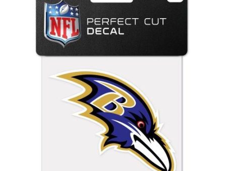 Baltimore Ravens 4  x 4  Decal Supply