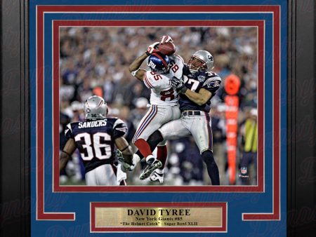 David Tyree Super Bowl XLII Helmet Catch New York Giants 8  x 10  Framed Football Photo Online Sale