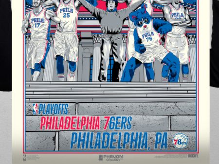 Philadelphia 76ers Official 2019 NBA Playoffs Limited Edition Poster Sale