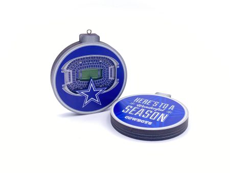 Dallas Cowboys 3D Stadium View Ornament on Sale