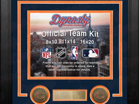 Chicago Bears Custom NFL Football 11x14 Picture Frame Kit (Multiple Colors) For Discount