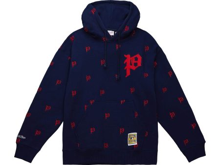 Philadelphia Phillies Mitchell & Ness Navy Blue Throwback Repeat Hoodie Supply