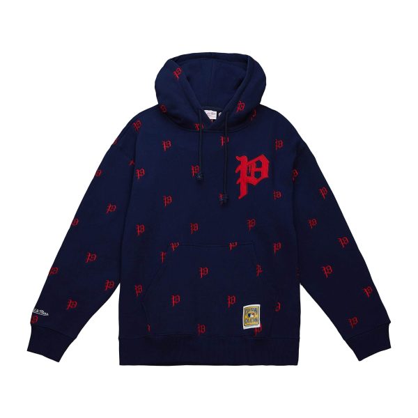 Philadelphia Phillies Mitchell & Ness Navy Blue Throwback Repeat Hoodie Supply