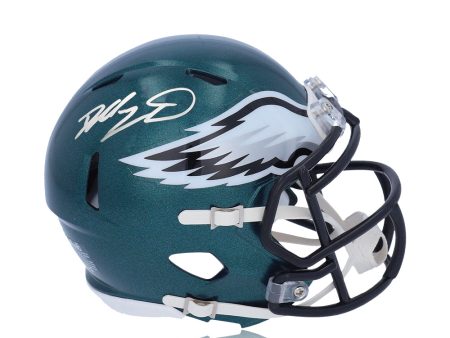 Dallas Goedert Philadelphia Eagles Autographed Speed Mini-Helmet Hot on Sale