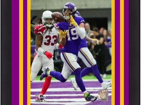 Adam Thielen Touchdown Catch Minnesota Vikings 8  x 10  Framed Football Photo Online