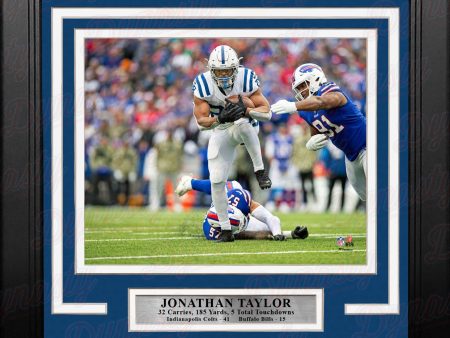 Jonathan Taylor 5 Touchdown Game Indianapolis Colts 8  x 10  Framed Football Photo Hot on Sale