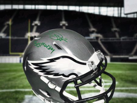 Darius Slay Philadelphia Eagles Autographed Football Flash Speed Helmet Inscribed Big Play Slay Discount