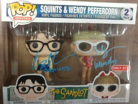 The Sandlot Chauncey Leoparcii (Squints) & Marley Shelton (Wendy Peffercorn) Autographed Funko Pops Online Hot Sale