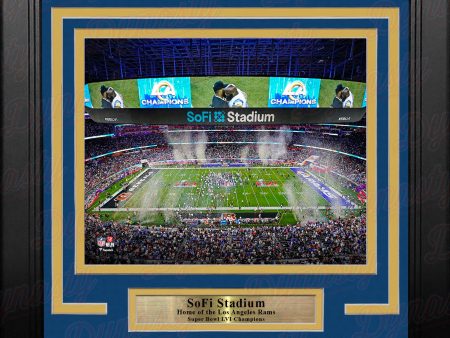 Los Angeles Rams SoFi Stadium Super Bowl LVI Champions 8  x 10  Framed Football Photo Sale