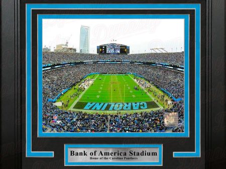 Carolina Panthers Bank of America Stadium NFL Football 8  x 10  Framed and Matted Photo Online Sale