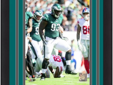 Timmy Jernigan in Action Philadelphia Eagles Framed Football Photo Online Hot Sale