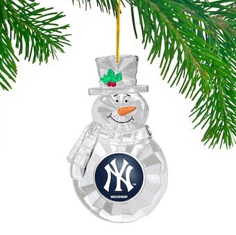 New York Yankees Snowman Holiday Ornament Sale