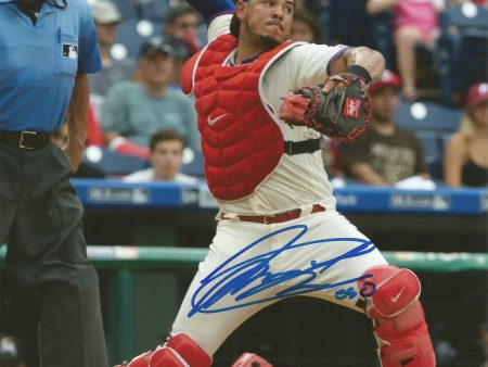 Jorge Alfaro Philadelphia Phillies Throw Autographed MLB Baseball Photo Inscribed  Oso  Online Hot Sale