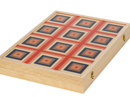 Wolfum Squaresville Tabletop Backgammon Game Discount