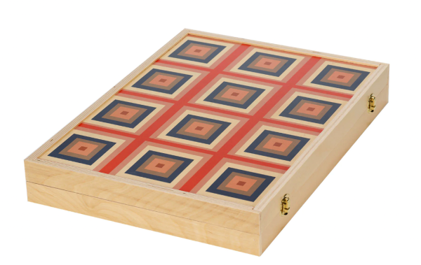 Wolfum Squaresville Tabletop Backgammon Game Discount