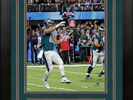 Trey Burton Philadelphia Eagles Super Bowl LII Philly Special TD Throw 8x10 Framed Football Photo Discount