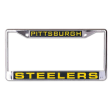 Pittsburgh Steelers NFL Football Chrome License Plate Frame Online now