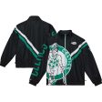 Boston Celtics Mitchell & Ness Black Exploded Logo Warm-Up Full-Zip Jacket For Cheap