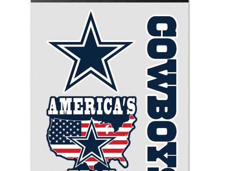 Dallas Cowboys 3-Piece Fan Multi Use Decal Set on Sale