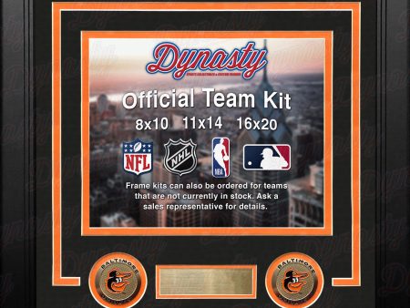 Baltimore Orioles Custom MLB Baseball 16x20 Picture Frame Kit (Multiple Colors) Hot on Sale